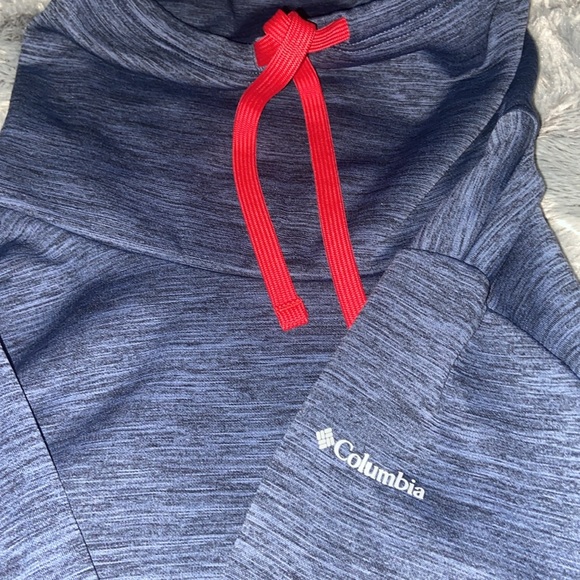 Columbia Sz M funnel neck pull over fleece lined blue - Picture 6 of 10